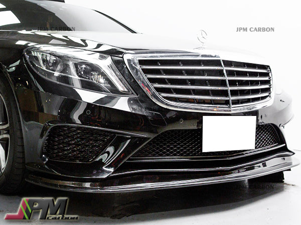 K Style Carbon Fiber Front Lip Fits For 2014-2017 Mercedes-Benz W222 S63 S65 AMG Only