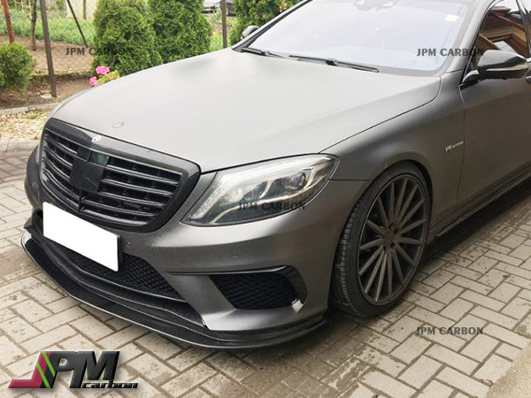 K Style Carbon Fiber Front Lip Fits For 2014-2017 Mercedes-Benz W222 S63 S65 AMG Only