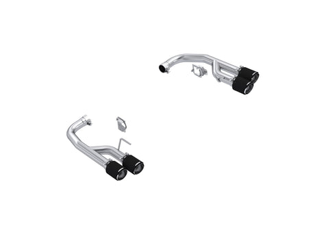 MBRP Exhaust 2.5in. Axle-Back With Quad 4in. CF Tips; Race Version; T304