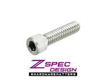 ZSPEC SAE 1/4"- 20 x 1in Socket-Cap Fasteners, Stainless, 10-Pack