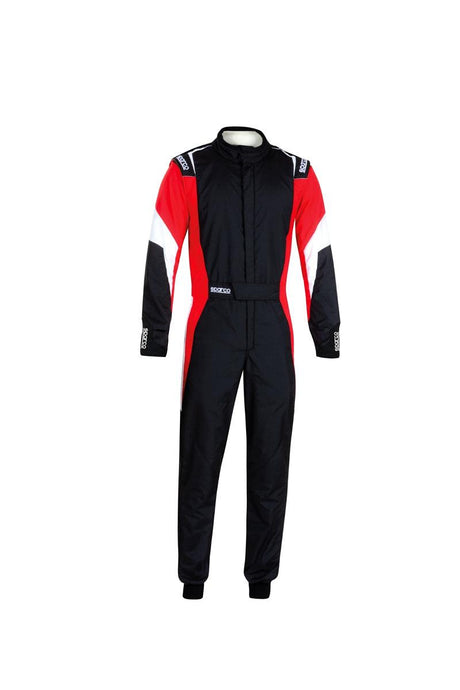 Sparco Motor SportsComp Suit Black/Red Large