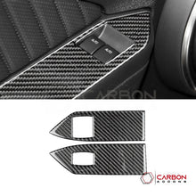 Real Carbon Fiber Window Switch Trim Overlay | Mustang 2005-2009