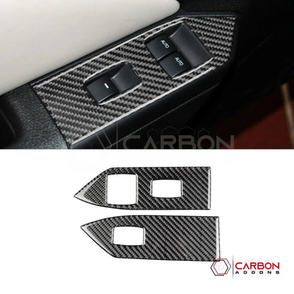 Real Carbon Fiber Window Switch Trim Overlay | Mustang 2005-2009