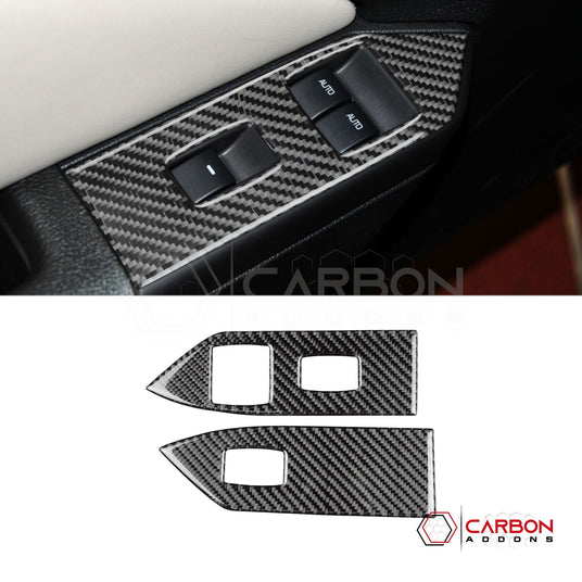 Real Carbon Fiber Window Switch Trim Overlay | Mustang 2005-2009