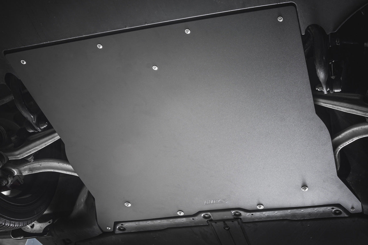 HPS Black Aluminum Skid Plate Undertray Protection Shield Tesla 2017-2023 Model 3