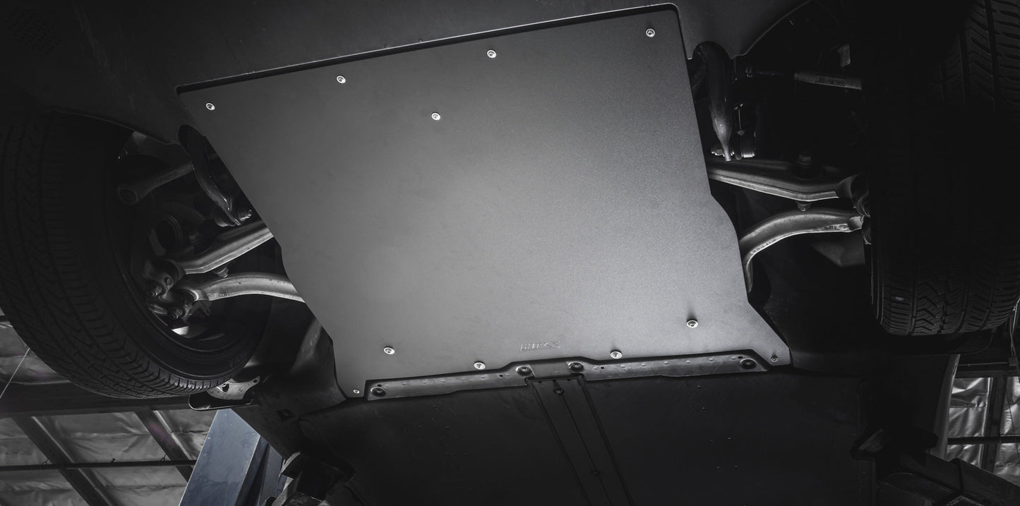 HPS Black Aluminum Skid Plate Undertray Protection Shield Tesla Model Y