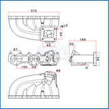 VW VR6 12V Turbo manifold + OBDI Short Runner Induction Intake Manifold - T3/T4