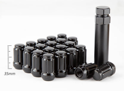 Aodhan Spline Lug nuts Set - Conical Seat ,35mm Overall Size