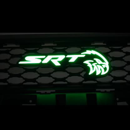SRT Trackhawk Hellhawk LED Emblem: (Multicolor Flow)