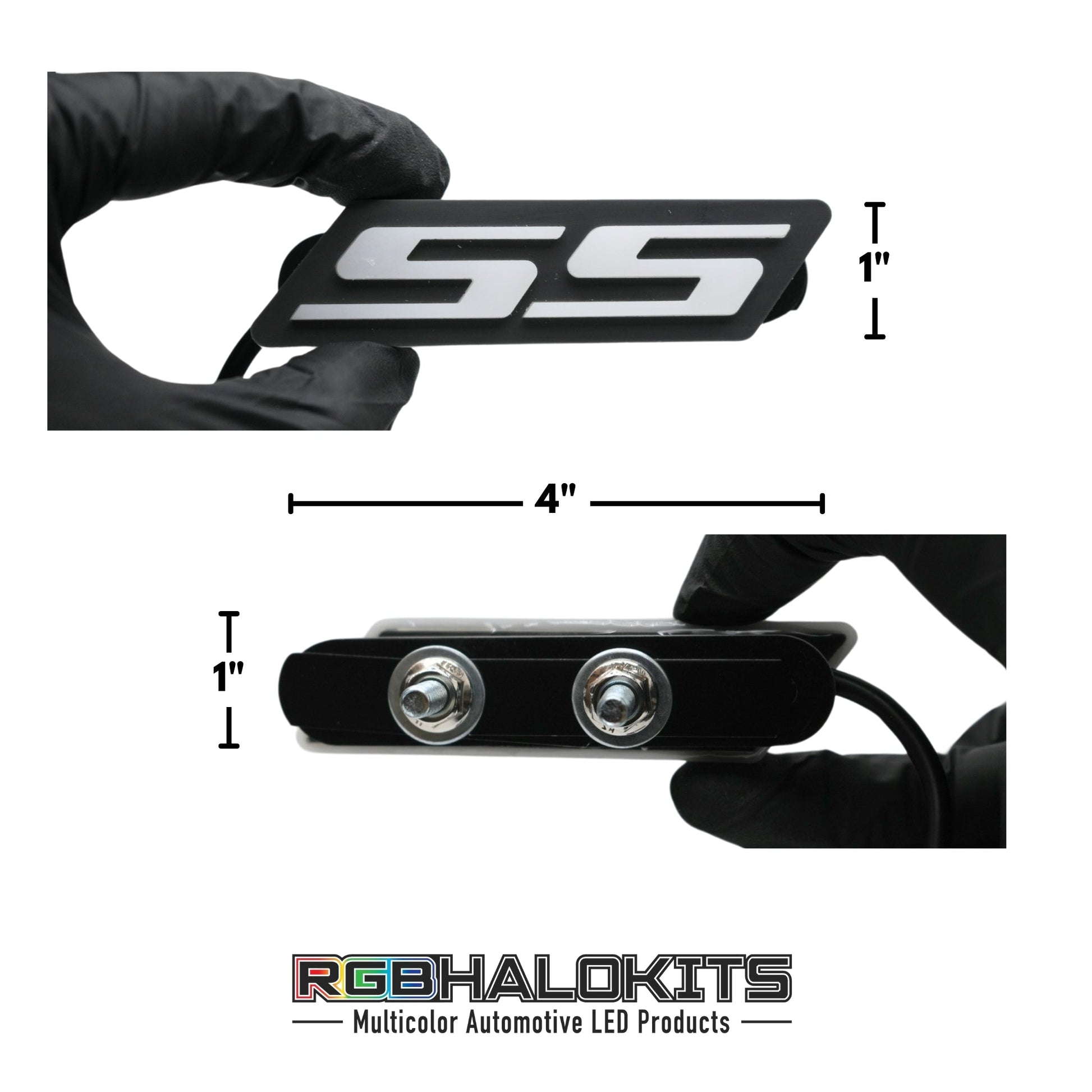 SS LED Emblem Badge: Multicolor Flow (for Chevrolet)
