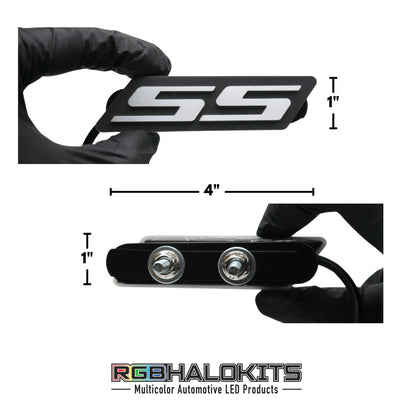 SS LED Emblem Badge: Multicolor Flow (for Chevrolet)