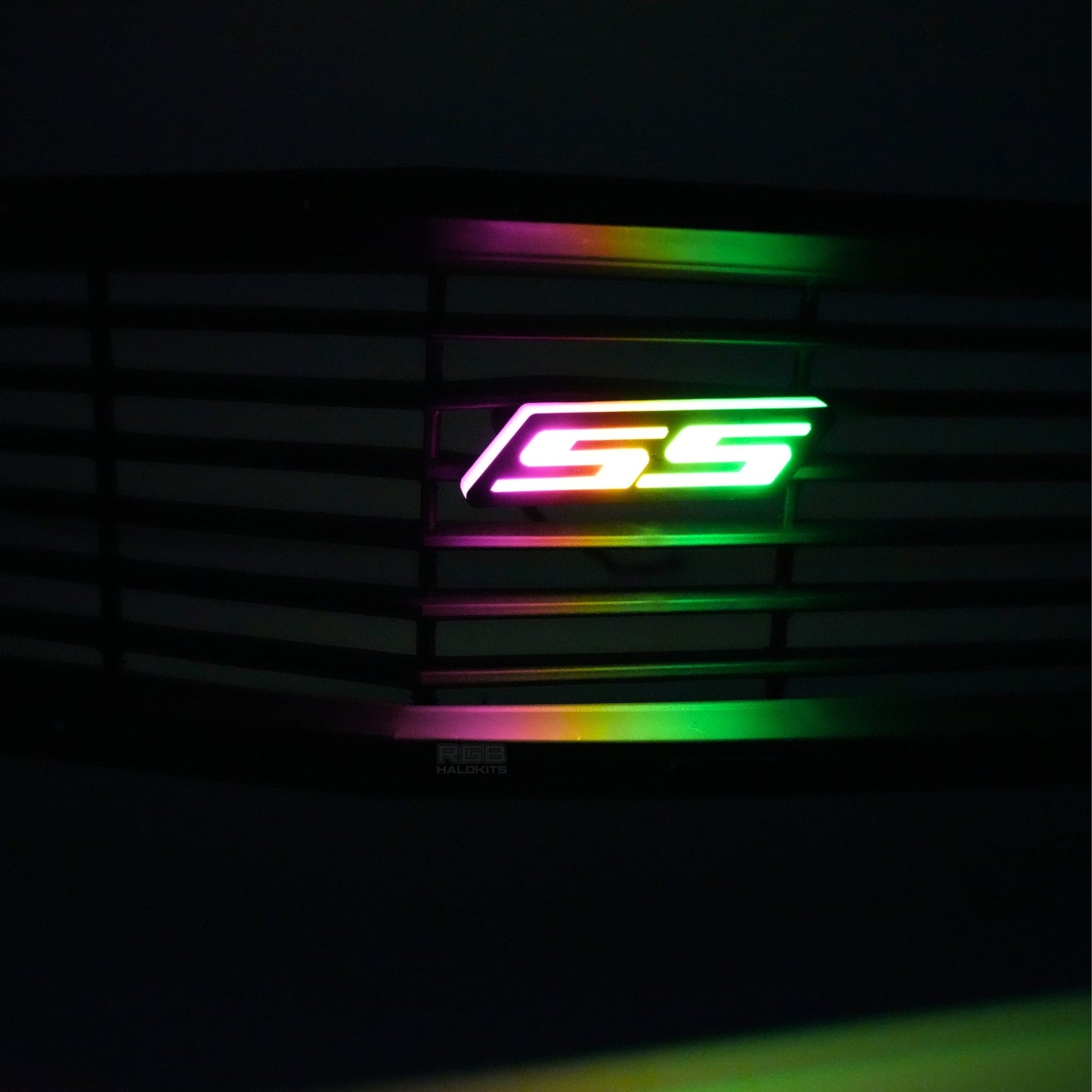 SS LED Emblem Badge: Multicolor Flow (for Chevrolet)