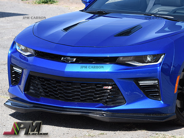 JPM R1 Carbon Fiber Front Bumper Add-on Lip Fits For 2016-2022 Chevy Camaro SS Only
