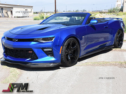 JPM R1 Carbon Fiber Front Bumper Add-on Lip Fits For 2016-2022 Chevy Camaro SS Only