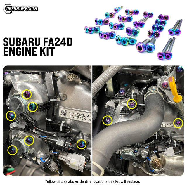 Titanium Hardware Engine Kit - Subaru FA24D Engine