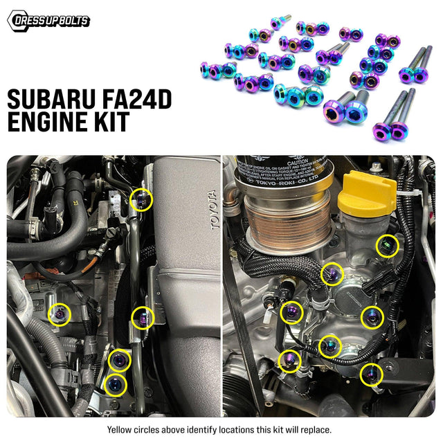 Titanium Hardware Engine Kit - Subaru FA24D Engine