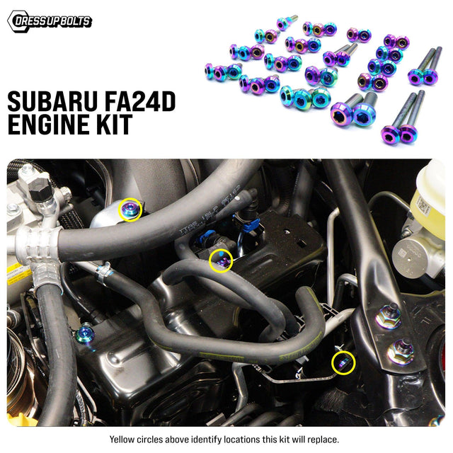 Titanium Hardware Engine Kit - Subaru FA24D Engine