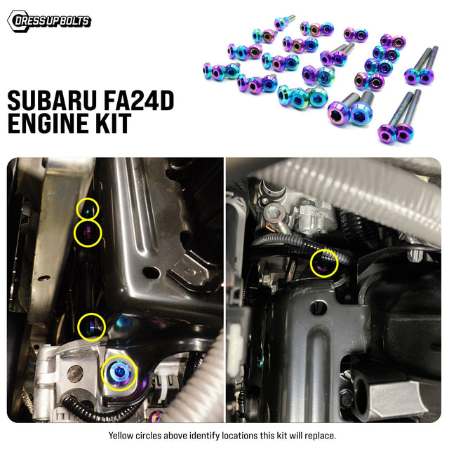 Titanium Hardware Engine Kit - Subaru FA24D Engine