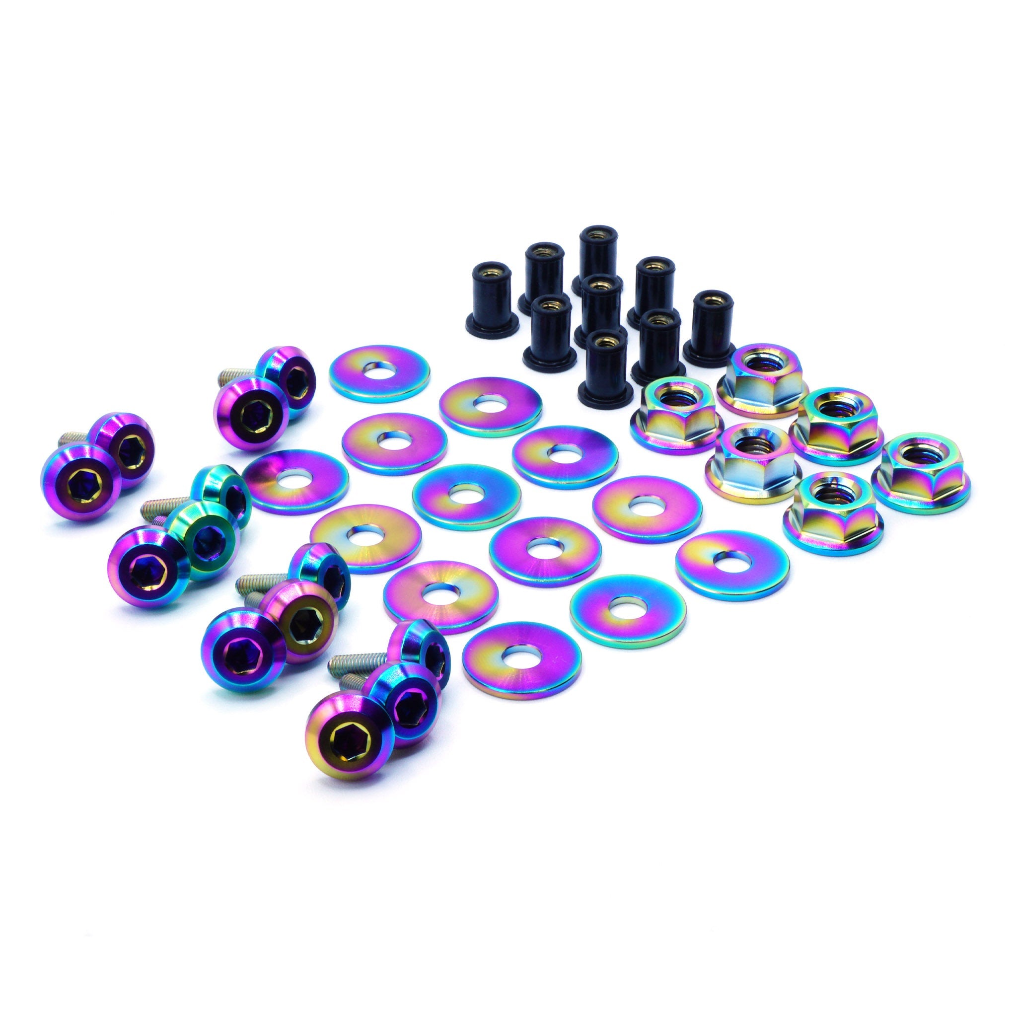 Stage 2 Titanium Hardware Hood Kit - Subaru WRX (2022+)