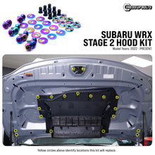 Stage 2 Titanium Hardware Hood Kit - Subaru WRX (2022+)