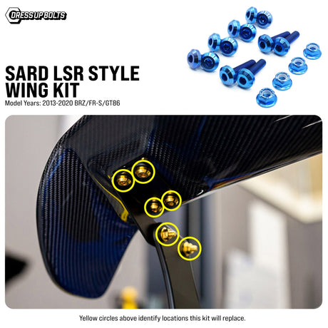 Dress Up Bolts Titanium Hardware SARD LSR Style Wing Kit - BRZ/GT86/FR-S (2013-2020)