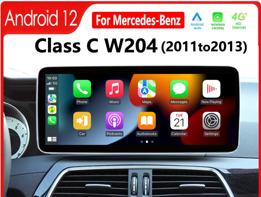 (2011 - 2014) W204 Mercedes C-Class / E-class All-in-One Screen Upgrade Kit