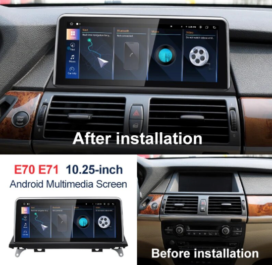 BMW E70 / E71 / E72 X5 & X6 Apple CarPlay and Android Auto iDrive Upgrade Kit.