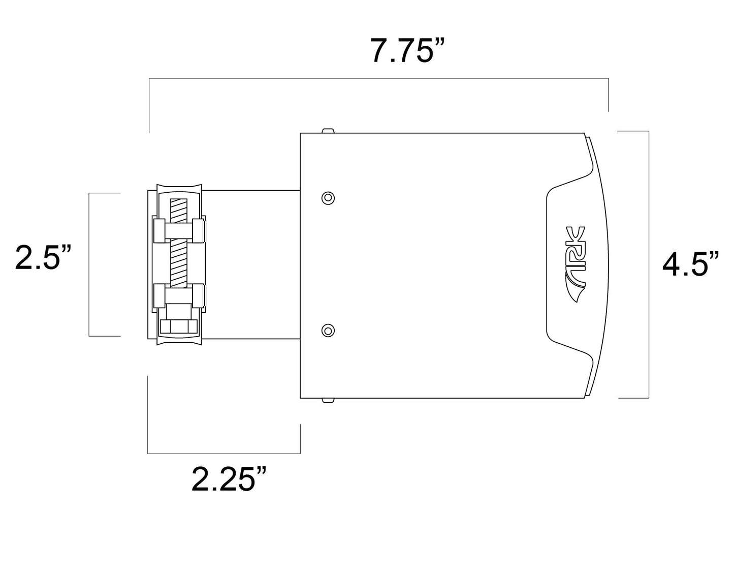 4.5" Slip-On Single Tip