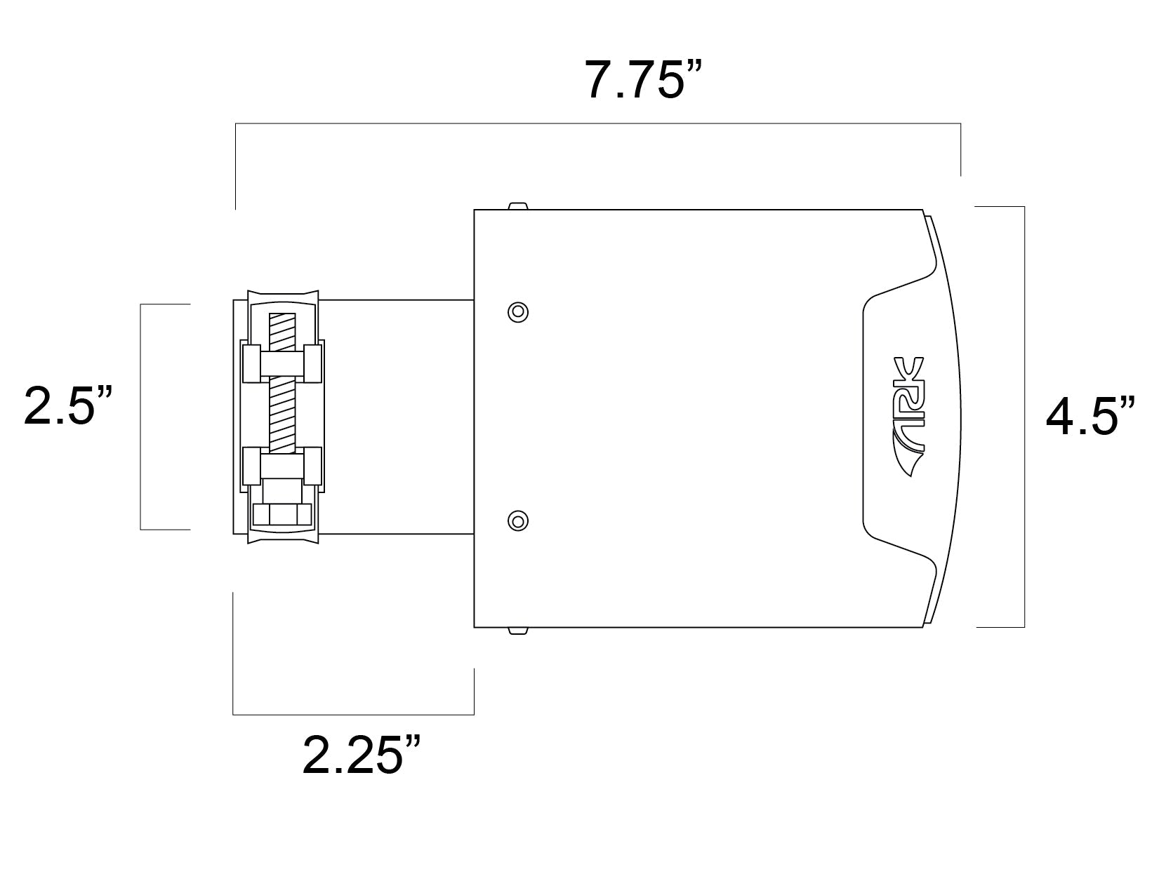 4.5" Slip-On Single Tip