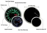 2-1/16" Green/White Exhaust Gas Temperature Gauge