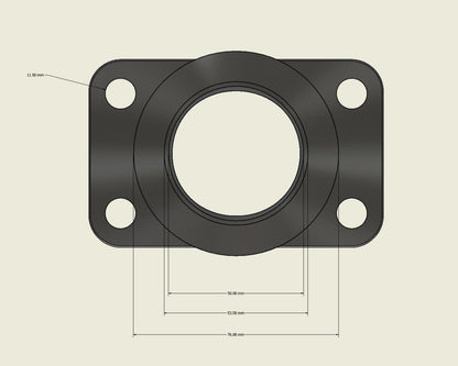 SS304 CNC Billet T3 to GT / GTX / G Series / Precision PTE Tial Turbo V-Band (VBand) Inlet Adapter Flange