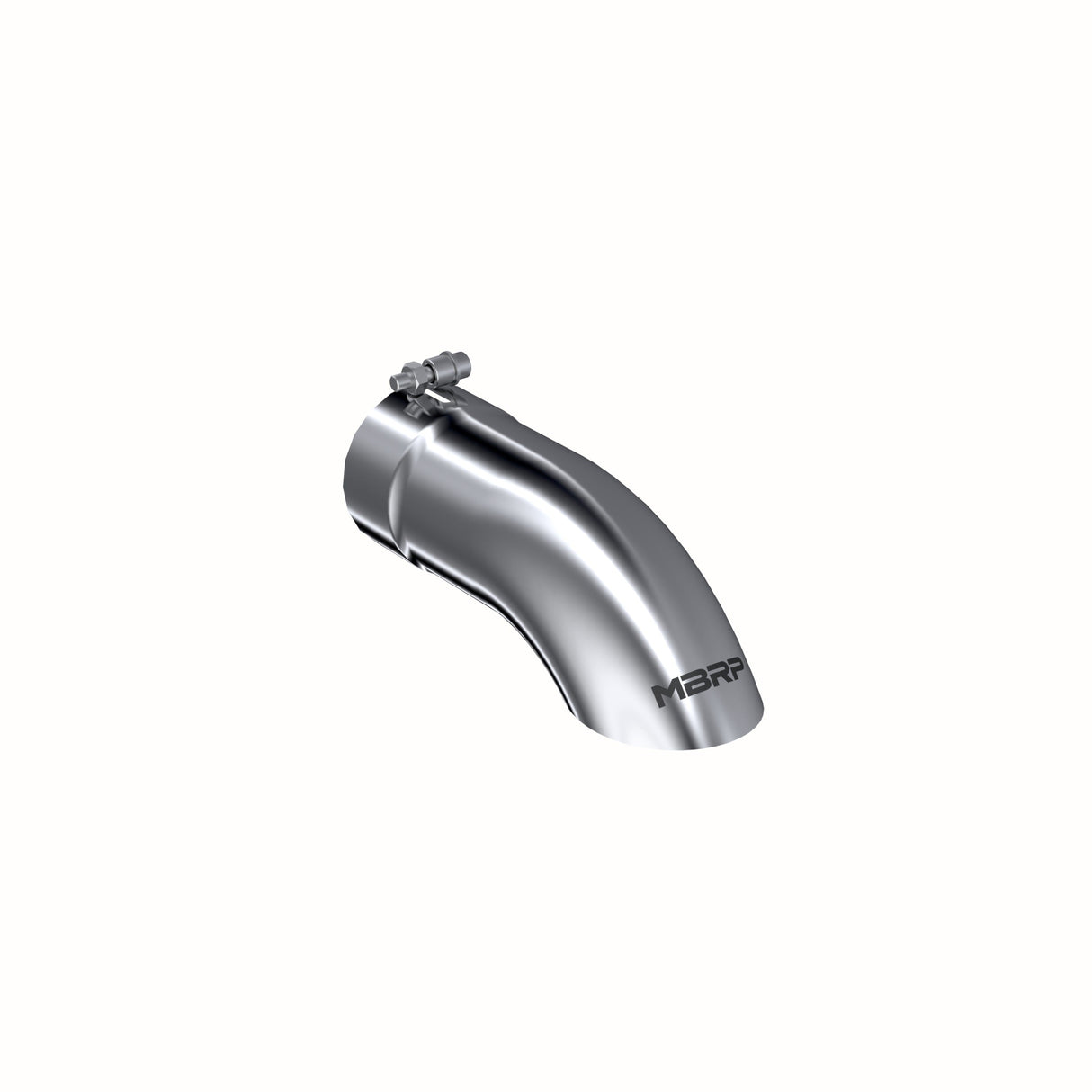 MBRP Exhaust Tip; 4in. O.D. Turn Down 4in. Inlet 12in. Length; T304