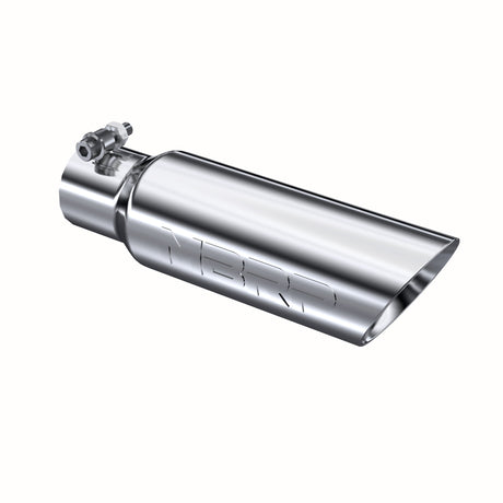 MBRP Exhaust Tip; 3in. O.D. Dual Wall Angled 2in. Inlet 12in. Length; T304