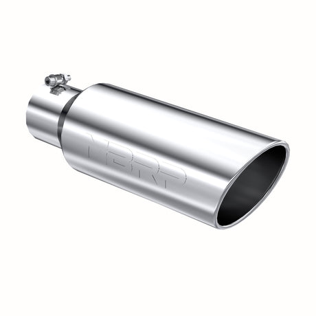 MBRP Exhaust Tip; 6in. O.D.; Rolled End; 4in. Inlet 18in. In Length; T304
