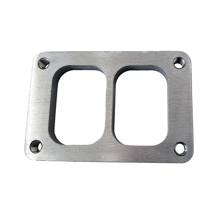 T6 Turbo Divided Inlet Flange 304 Stainless (M10 x 1.5 Tapped Holes)