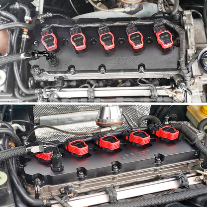 Turbo manifold, cast aluminum valve cover & intake manifold for VW 5 cyl 07K 2.5L 20v FSI T3