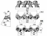 VW MKI MKII GTI 1.8L 2.0L 8v SOHC dual sidedraft intake manifold