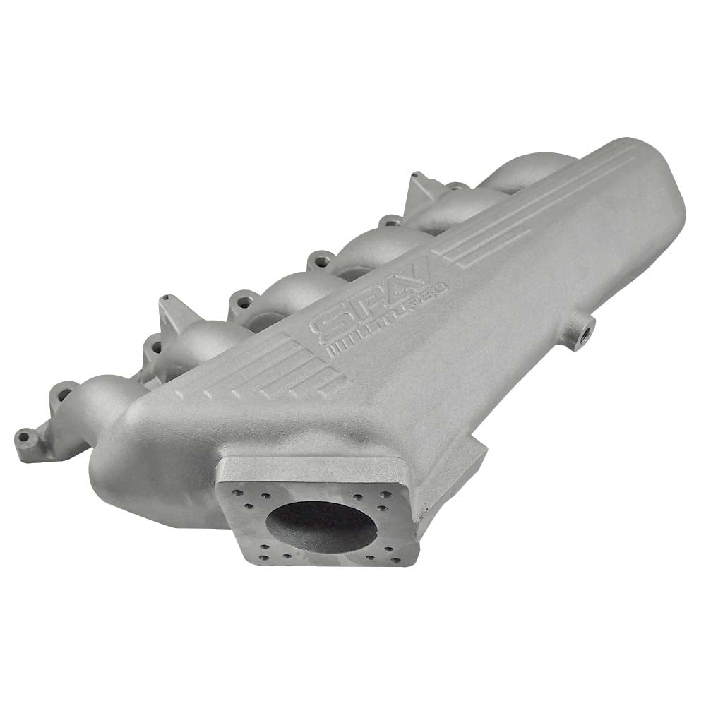 TWIN SCROLL TOP MOUNT CAST TURBO MANIFOLD V-BAND WASTEGATE + CAST ALUMINUM INTAKE MANIFOLD OEM THROTTLE for BMW E36 325 328 M3 (M50/M52/M54)