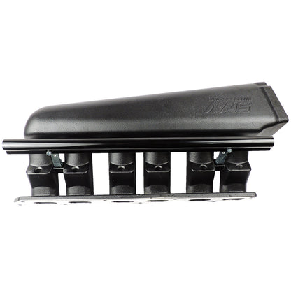Toyota / Lexus 2JZ-GTE T4 High Performance Twin Scroll Turbo Manifold + intake manifold - 6 Injectors - Black