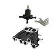 VW MKI MKII GTI 1.8L 2.0L 8V SOHC SINGLE DOWNDRAFT INTAKE MANIFOLD - BLACK + 0-30 PSI Fuel pressure regulator + Bracket