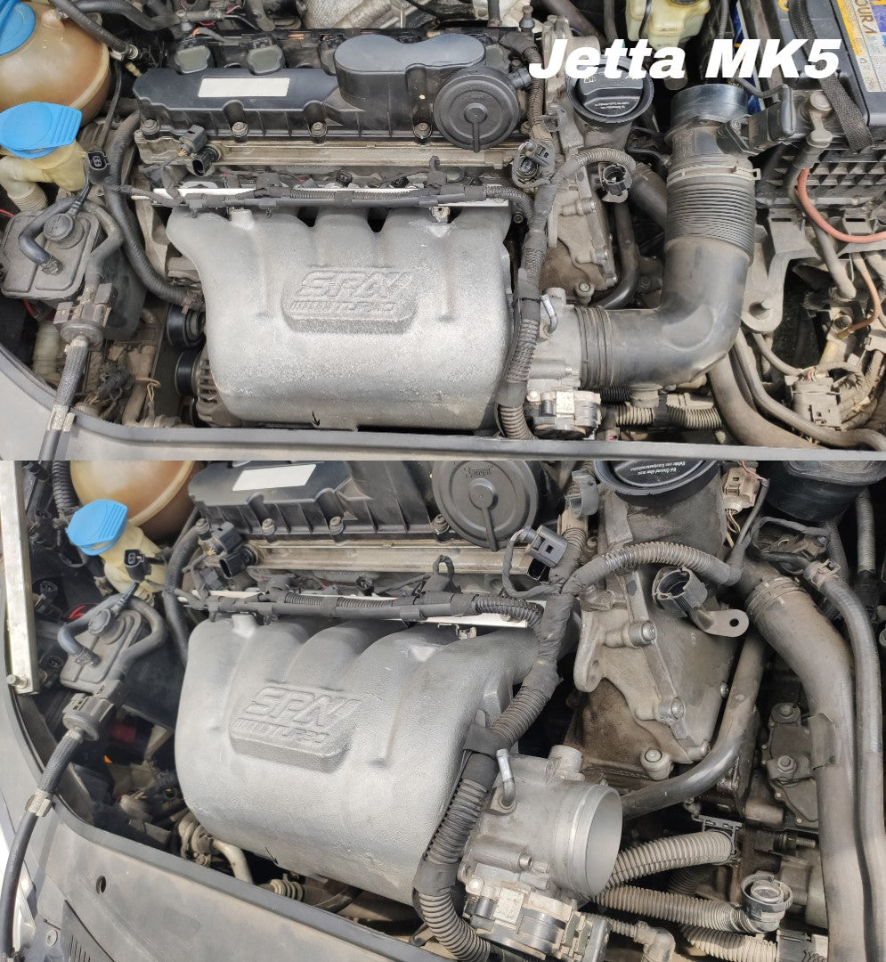 VW 2.5L 5 CYLINDER 20V 07K CAST ALUMINUM INTAKE MANIFOLD - WITH FUEL RAIL - PRE SALE