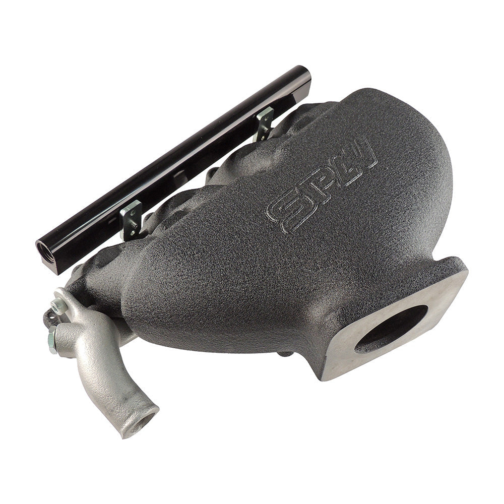 Cast Aluminum Intake Manifold for longitudinal VW/AUDI 1.8T with 4 injectors Fuel Rail Kit (without throttle bolt holes) Black