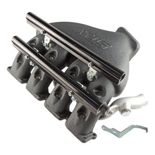 Cast Aluminum Intake Manifold for longitudinal VW/AUDI 1.8T with 8 injectors Fuel Rail Kit (OEM throttle) Black
