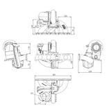 VW MKIV GTI T3 Twin Scroll Top Mount Turbo Manifold - EVOLUTION