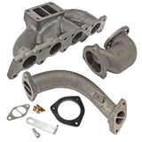 VW MKIV GTI T3 Twin Scroll Top Mount Turbo Manifold - EVOLUTION