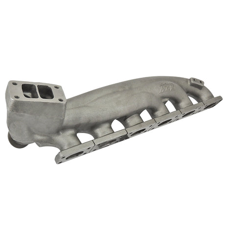TWIN SCROLL TOP MOUNT CAST TURBO MANIFOLD V-BAND WASTEGATE + CAST ALUMINUM INTAKE MANIFOLD OEM THROTTLE for BMW E36 325 328 M3 (M50/M52/M54)