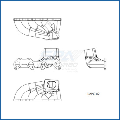 Peugeot Citroen PSA TU 8S 1.4L 1.6L T25 Turbo manifold - PRE SALE