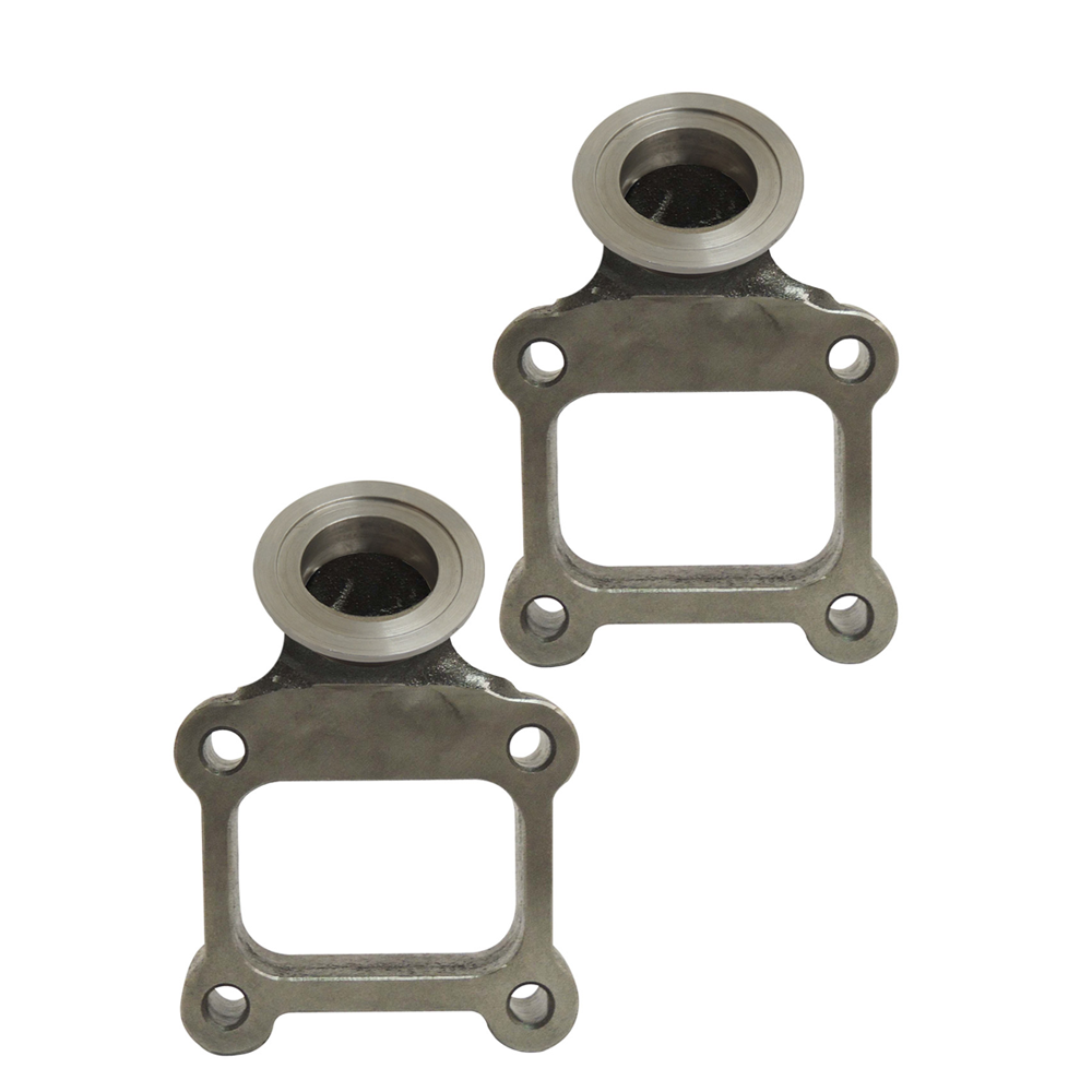 T4 manifold 44/45mm v-band Wastegate adapter 45 degree flange (2 units)