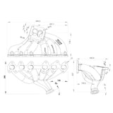 For 2JZ-GTE TOP MOUNT TWIN SCROLL TURBO MANIFOLD + INTAKE MANIFOLD