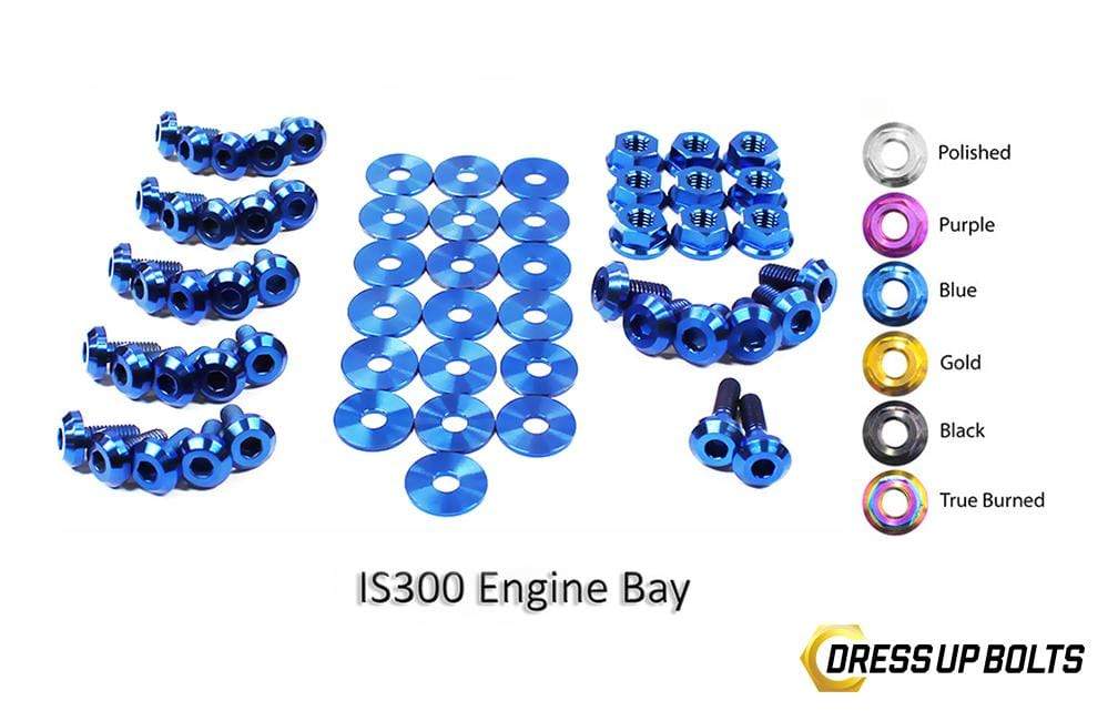 Lexus IS300 (1998-2005) Titanium Dress Up Bolts Full Engine Bay Kit